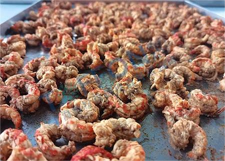 即食蝦仁凍干：海鮮凍干機應(yīng)用麻辣小龍蝦仁凍干